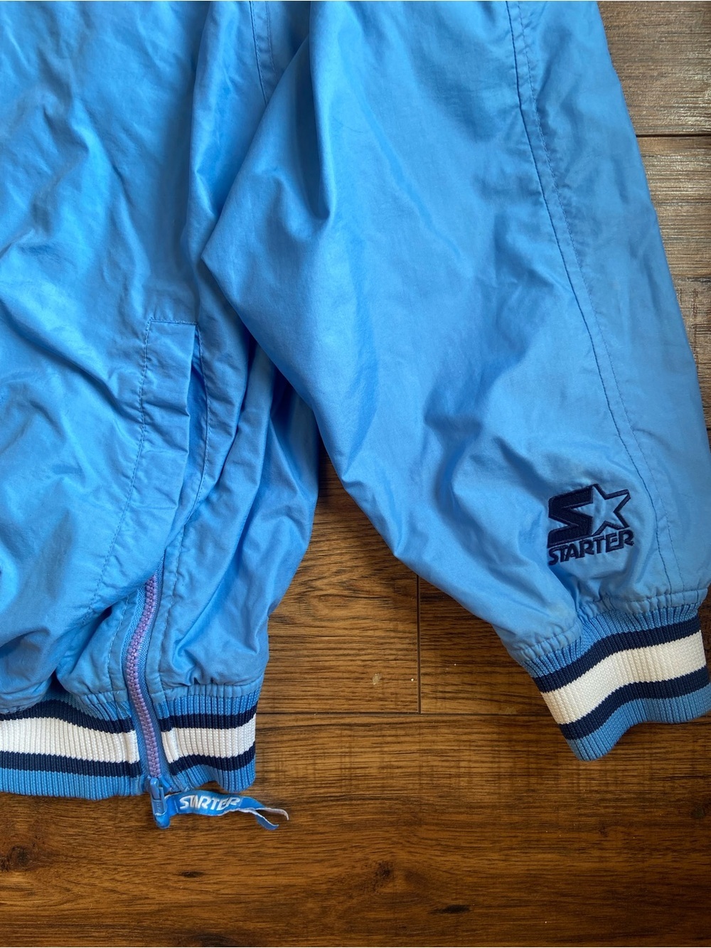 Vintage North Carolina Tarheels Pullover Mens XL Starter Lined Windbreaker - Picture 6 of 9